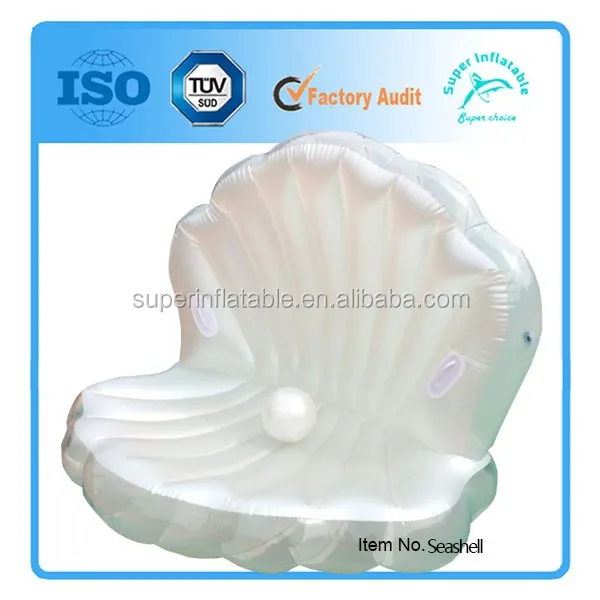 Custom Inflatable animal toy inflatable pool float seashell,seashell pool float manufacturer