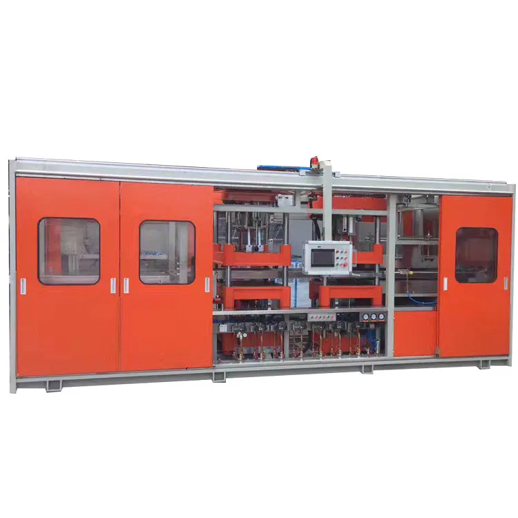 HouTai положительная и отрицательная станция все в одном Термоформовочная Машина для изготовления одноразового пластикового листа крышки контейнера