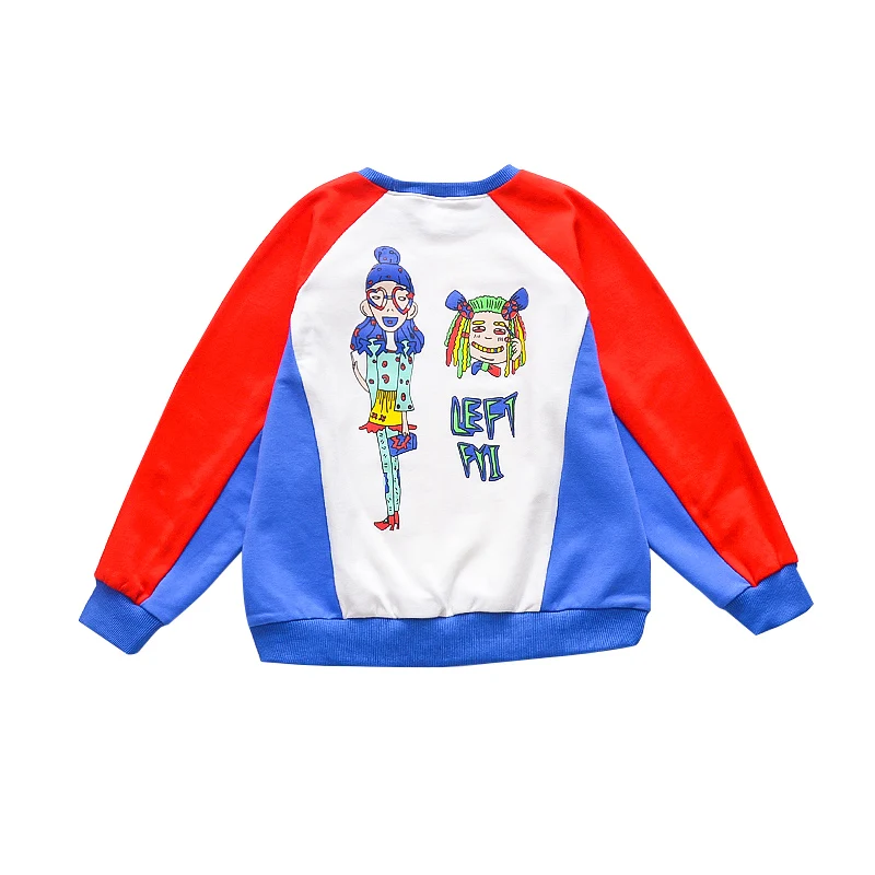 
Fashionable Girls Boutique Shirt Cartoon Printed Kids Spring Hoodies 