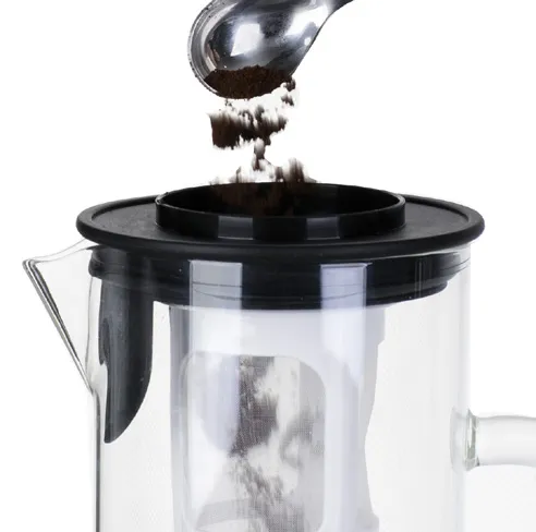 Elemental Kitchen trade assurance unique design brewing filter core stainless steel lid glass cold brew coffee maker