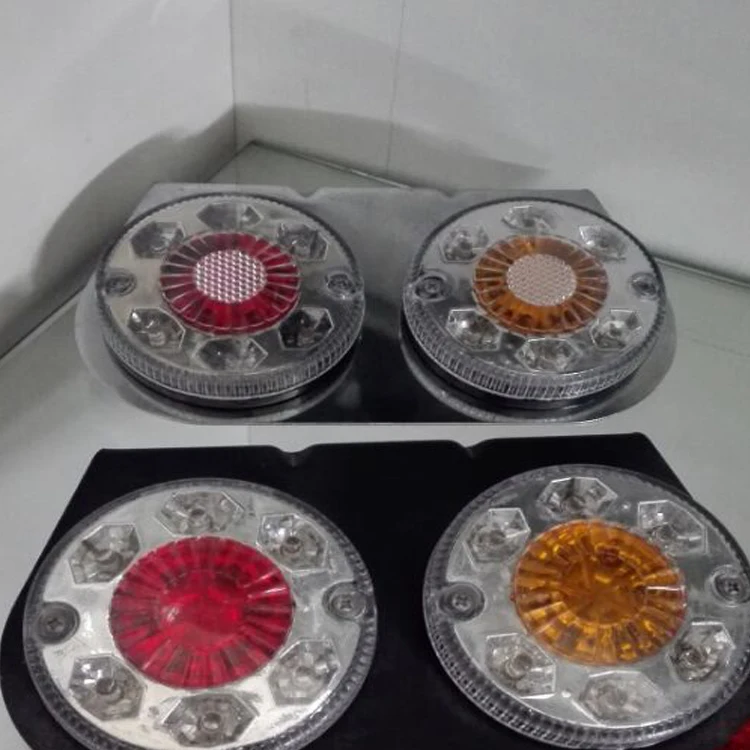 
12V/24V colourful chrome LED tail light for truck 