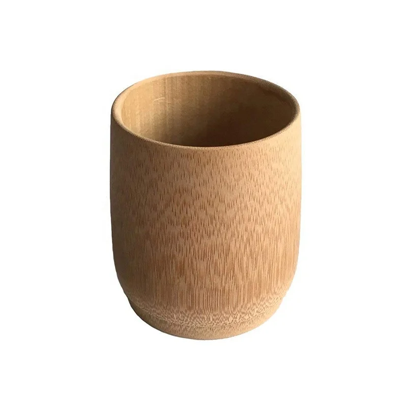 Wholesale 100% natural eco friendly bamboo cup custom logo  tableware bamboo tea cup