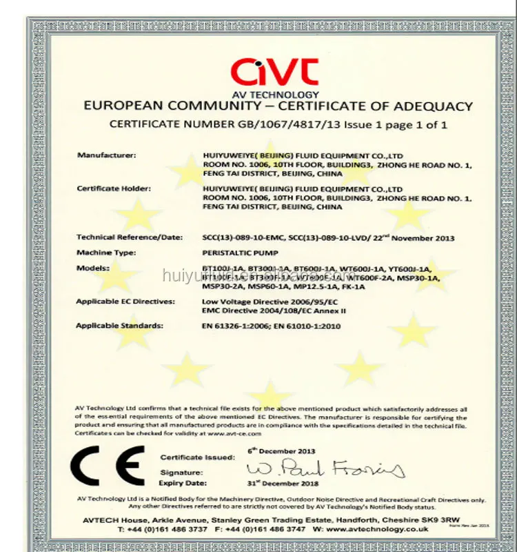 stepper motor peristaltic pump BT100J-1A max flowrate 380ml/min for mouse heart perfusion