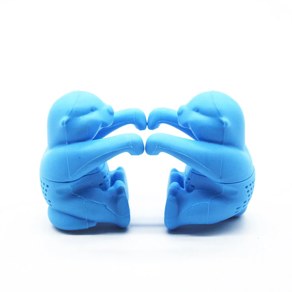 Food Grade Approved Novelty Silicone Otter Tea Infuser,Reusable Otter Loose Leaf Tea Bag Holder