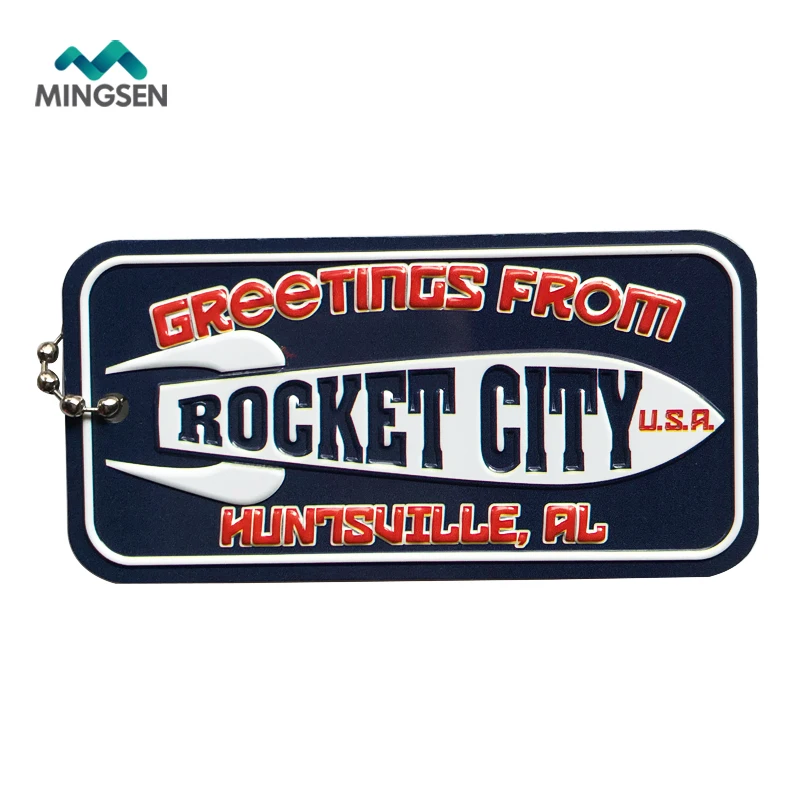 custom decoration promotional souvenir gift aluminum mini car license plate keychain