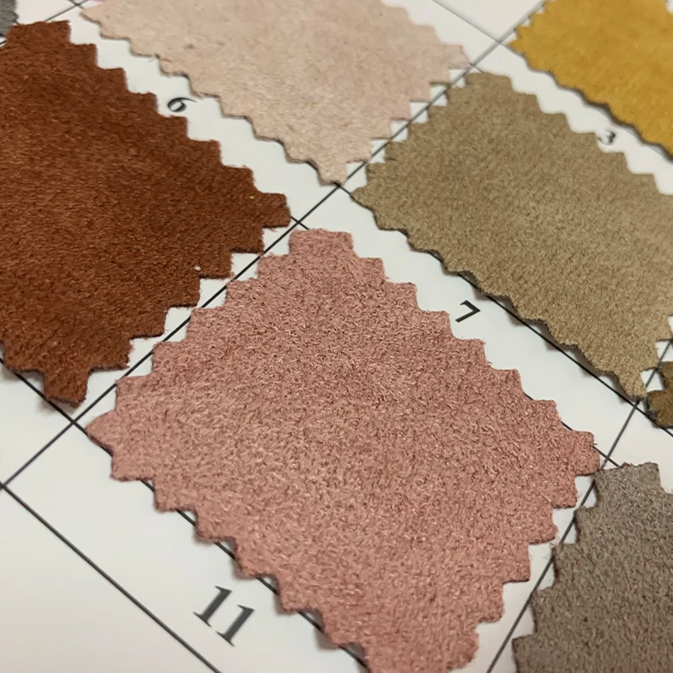 New direct sales Korean fiber velvet suede fabric for shoe upper sofa trousers dress