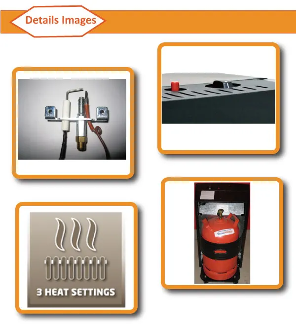 household mobile gas heater with ODS CE certified portable cabinet gas heater for indoor use