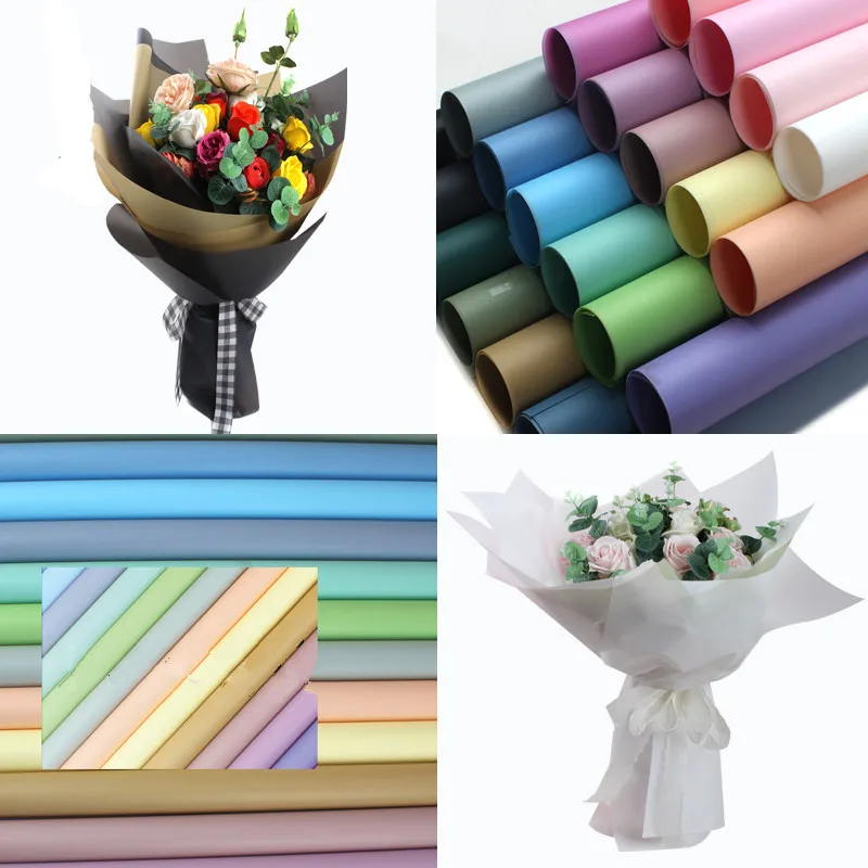 
28 colors waterproof pure mist Fog paper Flower Wrapping Gift Paper Bouquet Wrapping 