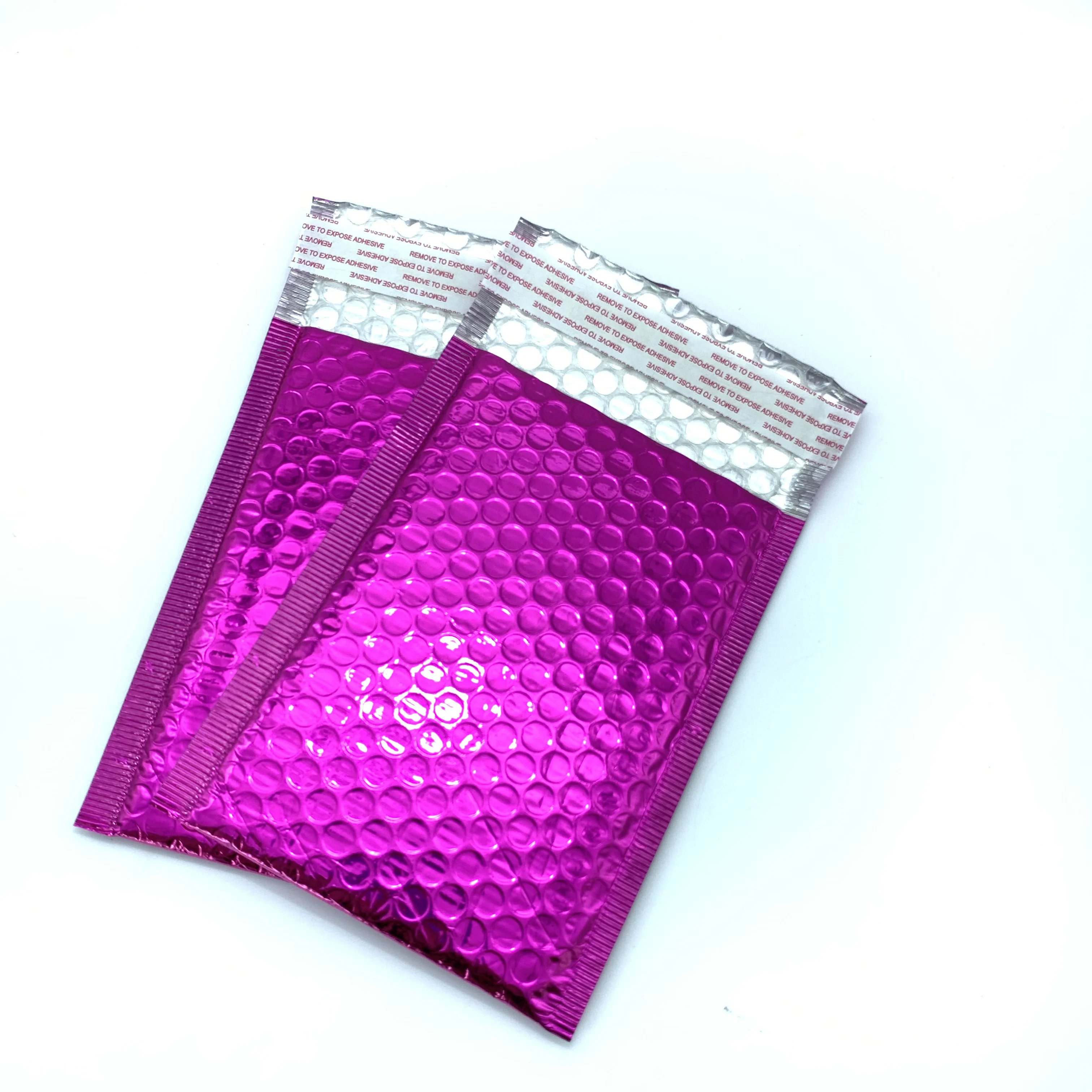 Printed Plastic Bags silver pack bubble mailer metallic bubbler mailing bag