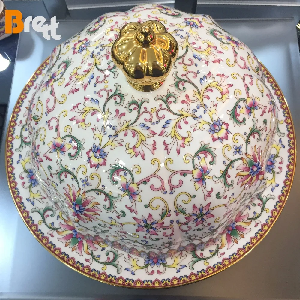 Flower Decor Wedding Ceramic Dinnerware Sets Bone China