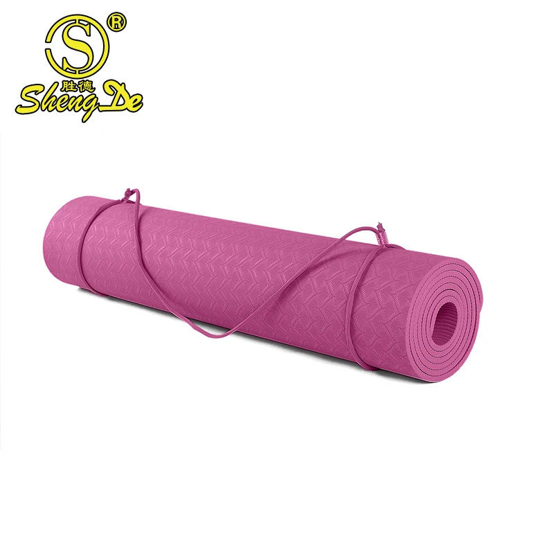 Логотип печати 100% Эко TPE 80 см водонепроницаемый opp пленки йога коврик