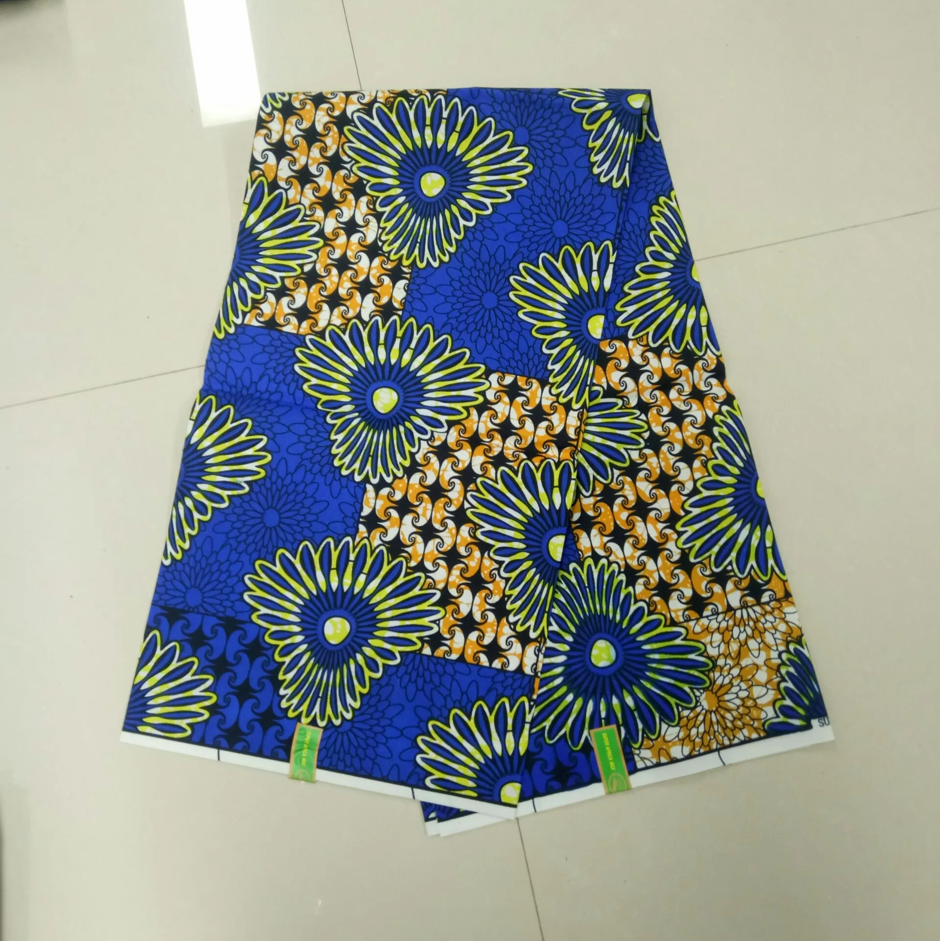 100% polyester african wax print fabric african dress