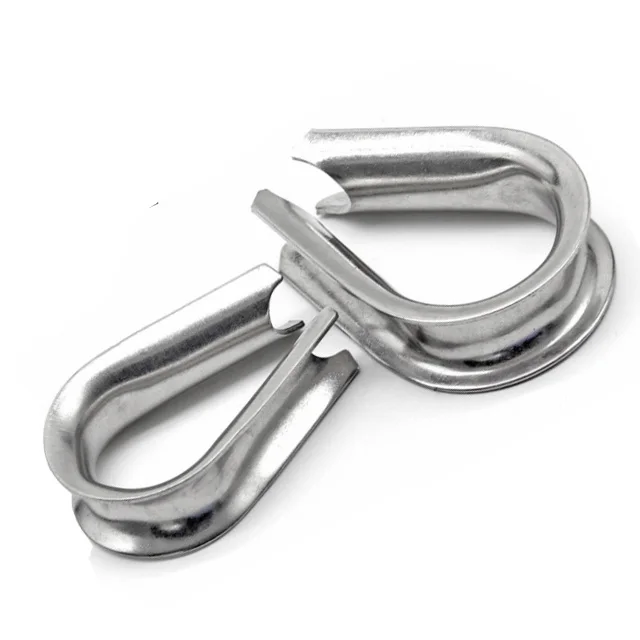 Heavy Duty thimble ISO JIS DIN6899 standard stainless steel M14 wire rope thimbles socket thimble with low price