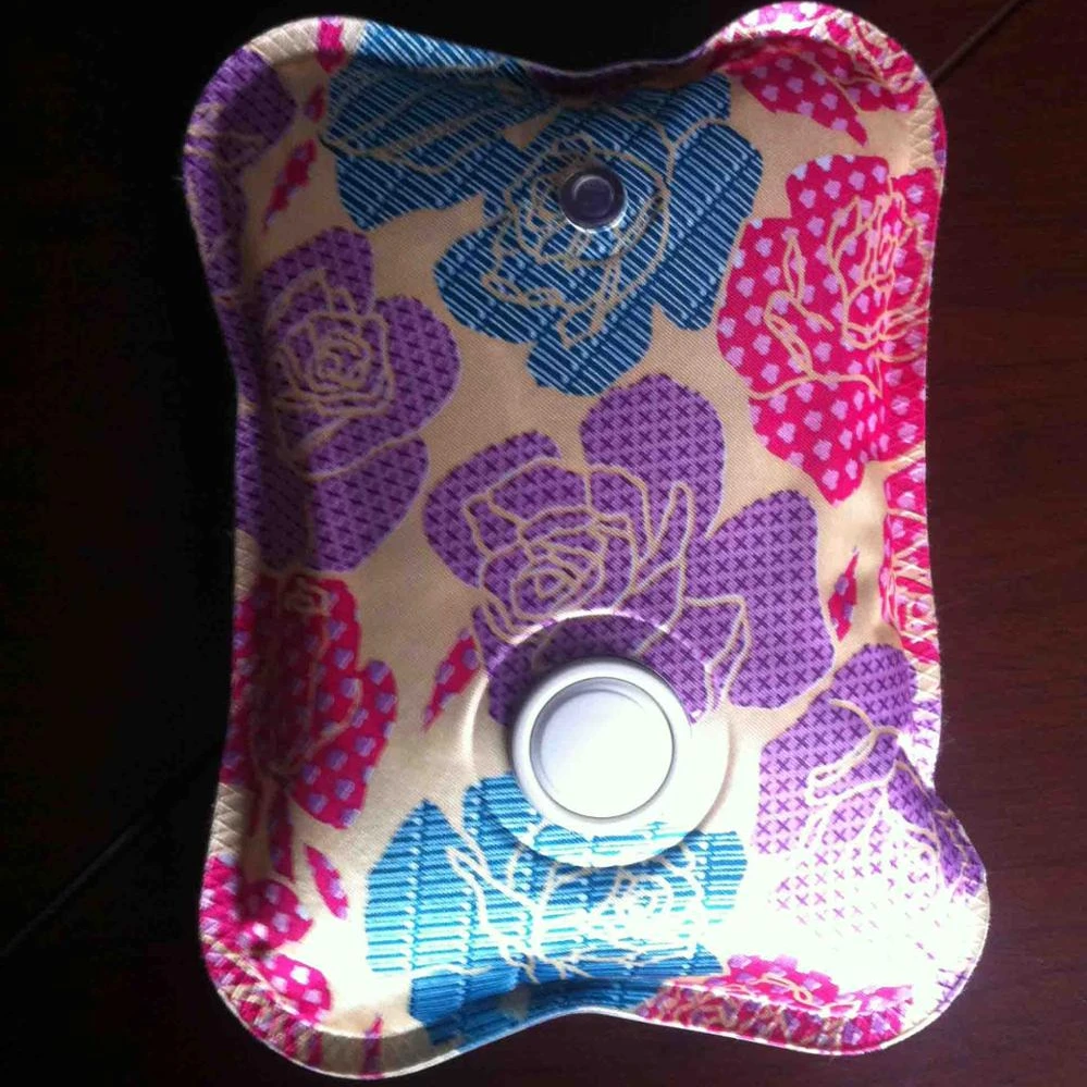 Дешевая Медная электрическая бутылка для горячей воды, форма подушки с принтом