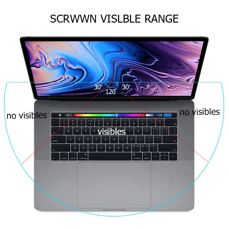 Anti Spy Privacy Protect Full Coverage TPU Laptop Screen Protector