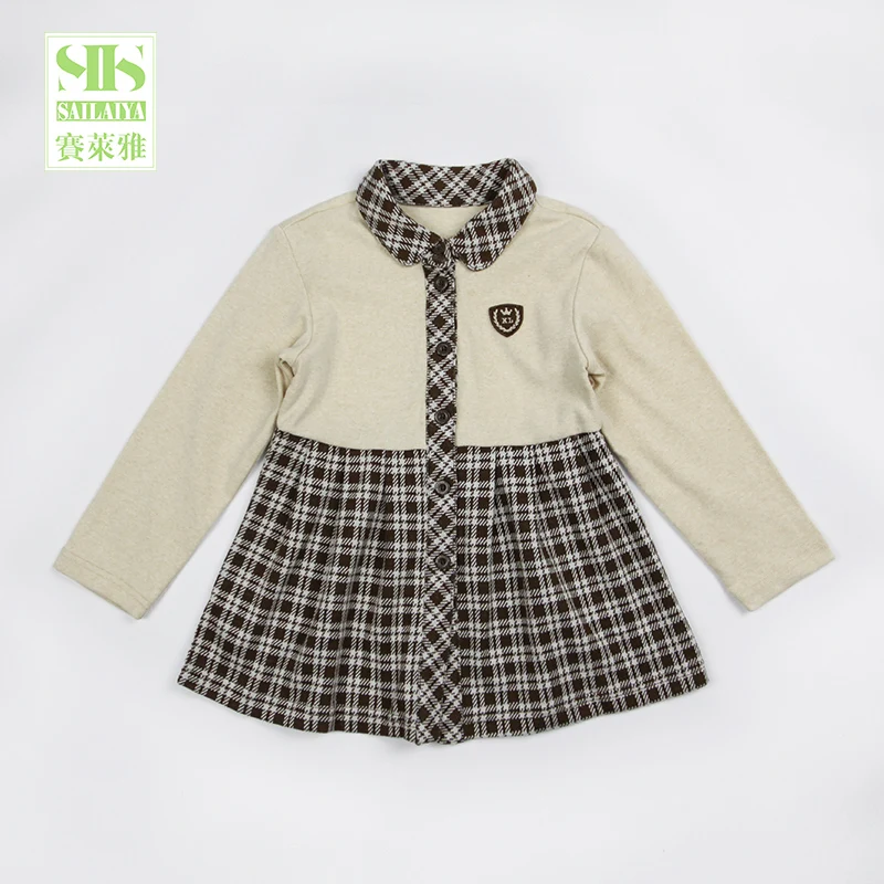 
hot sale long sleeve baby plaid t-shirt cotton clothes baby garments 