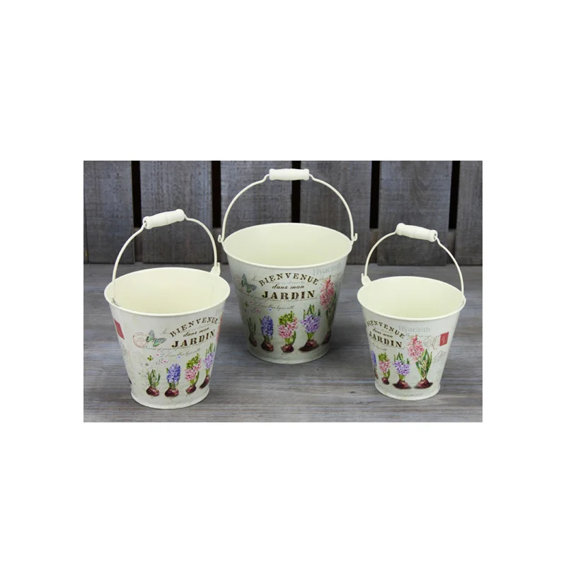 galvanized iron bucket garden pails iron garden wholesale buckets container packing/giftpacking