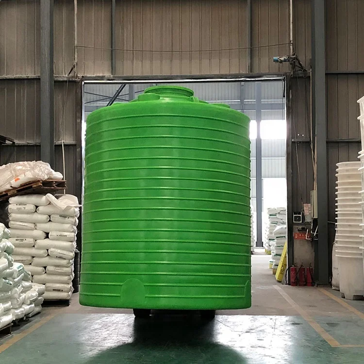 10000Liter Green Color Round Flat Bottom Poly Vertical Plastic Water Liquid Storage Tanks For water treatment