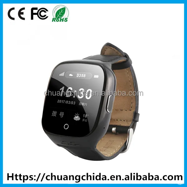 Старые люди, WAP/GPRS/GPS/SOS GSM мобильный телефон часы для пожилых людей измерения артериального давления