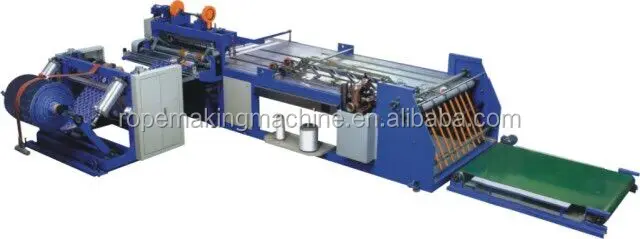 automatic woven sack cutting ang sewing machine