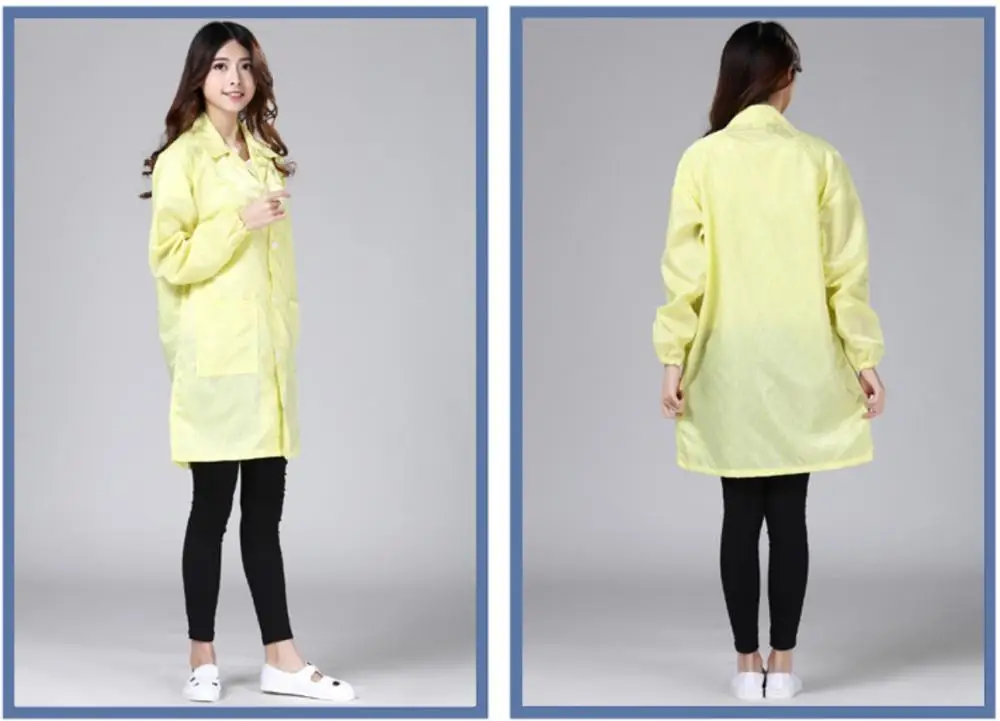 Soft And Comfortable Antistatic Labcoat Cleanroom Working Smock