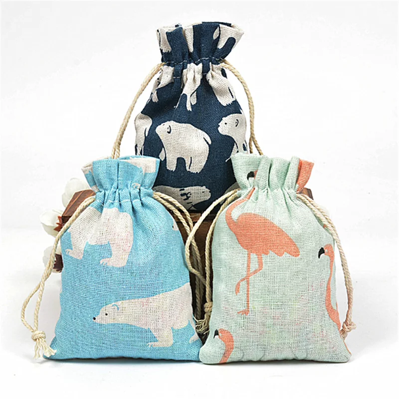 Custom Cotton Gym Sack Drawstring Jewellery Canvas Draw String Beach  Mini Cinch Make Up Shopping Bag
