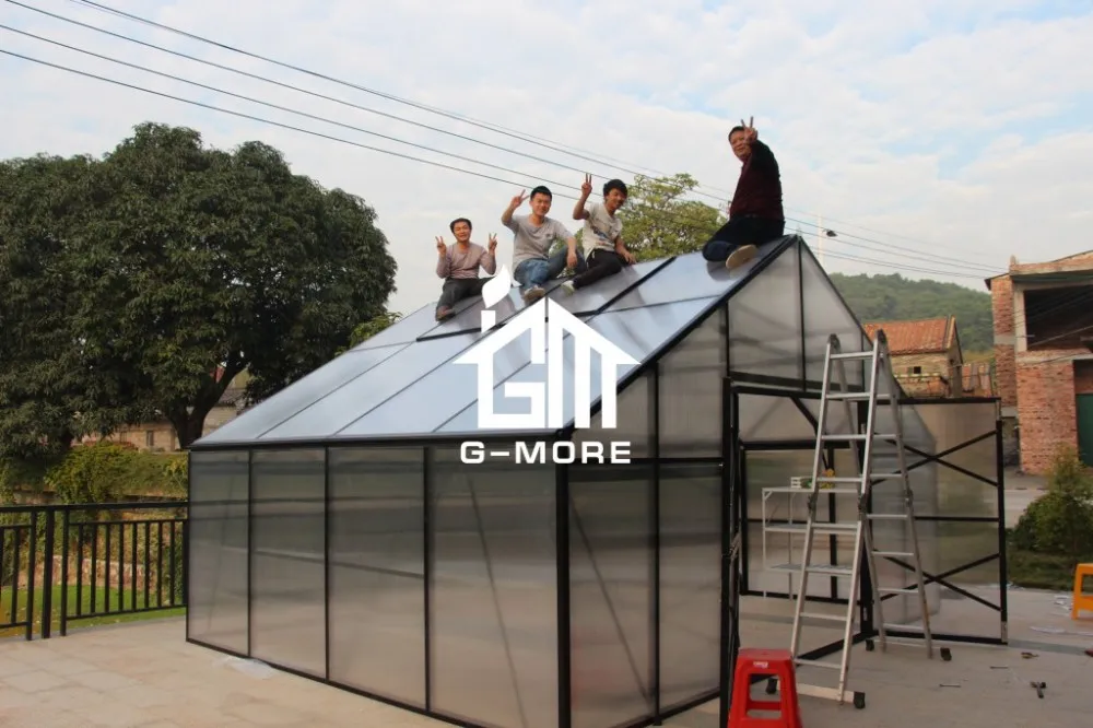 G-MORE Titan/Grange Series, 5M Width/12M length, Super Strong Aluminum/10MM Polycarbonate Large Commercial Greenhouse