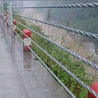 Popular wire rope barrier Flexible Cable Guardrail for Roadside Barrier
