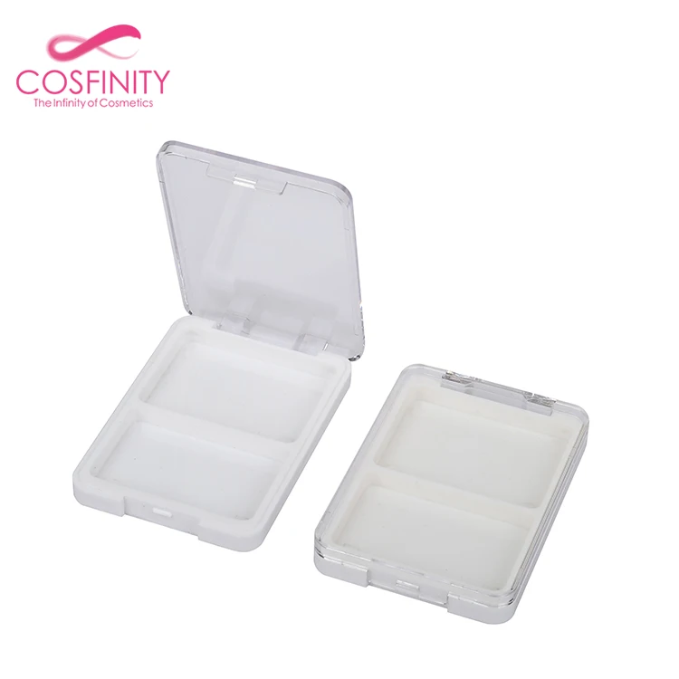 CP03-2488 Private label empty plastic blusher palette eye shadow container custom eyeshadow packaging