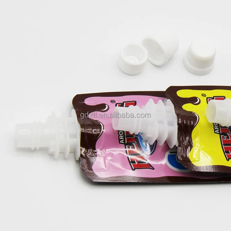 Customized packaging printed manufacturer laminated food reusable bags liquid juice baby pouch with spout