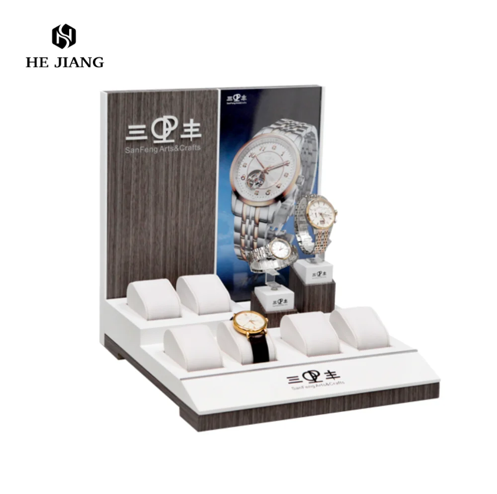 Hot-selling Wood Table Display Rack Personalized Customized Counter Watch Display Rack