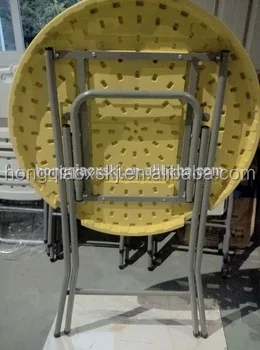 factory direct high quality LED foldable cocktail table bar table bistro table with stretch cover