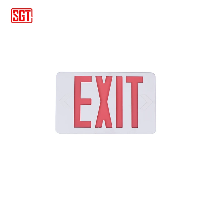 BEST sell Double face red or green SALIDA EXIT battery backup led exit sign led emergency lights for hospital