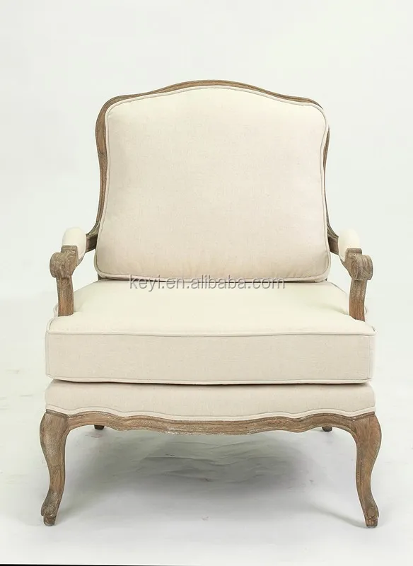
French style carved design wooden armchair/rattan back arm chair (CH-300-OAK) 