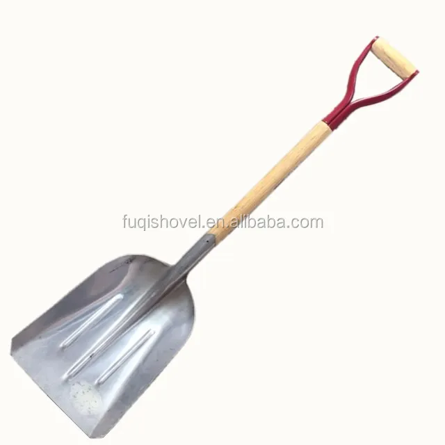 Алюминиевая лопата для уборки снега с деревянной ручкой S805-2Y