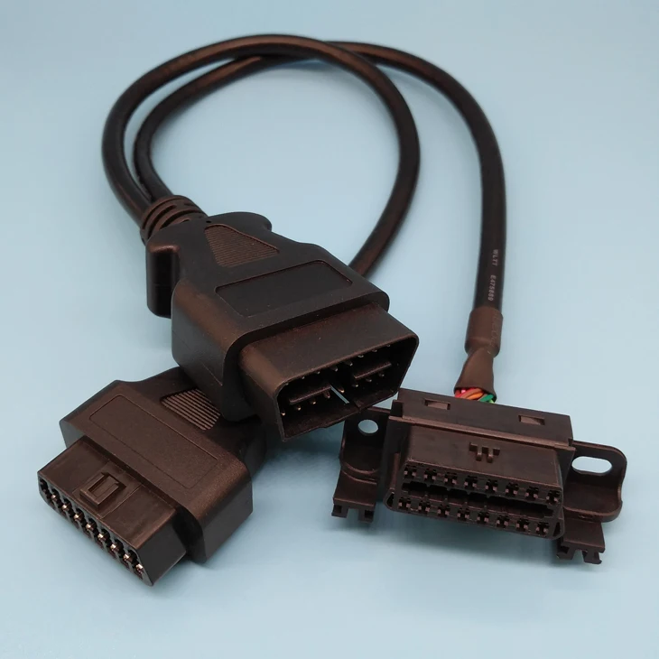 Obd Factory OBD2 Splitter Y Diagnostic Cable 16 Pin J1962 Cable Car Diagnostic Cable Professional Diagnose Tool All Car Series