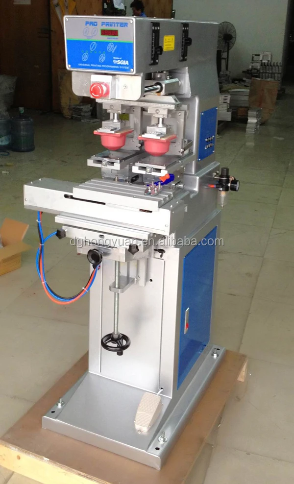 2 Color Ink Cup Pad Printing Machine with Shuttle system pvc ball tampography pad printing machine