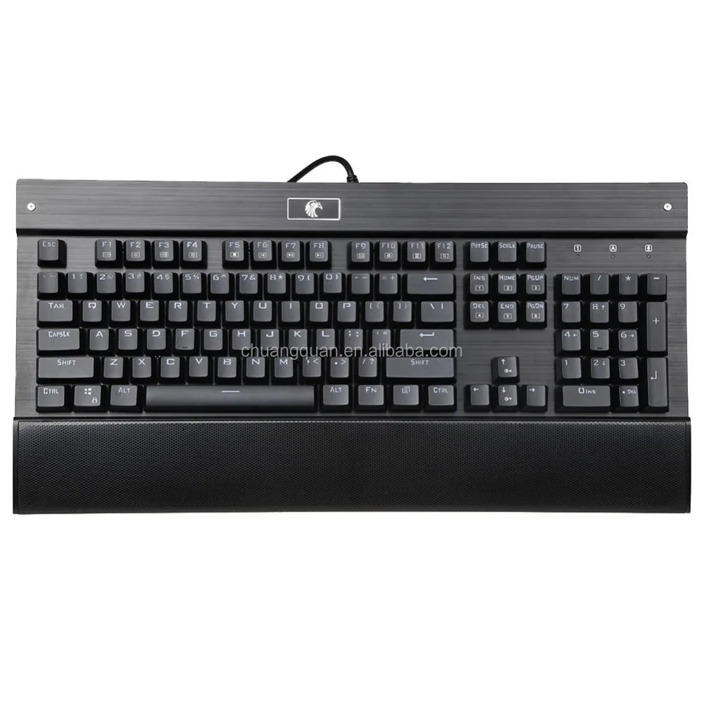 z-77 Professional white backlit 104 buttons computer gaming mechanical keyboard