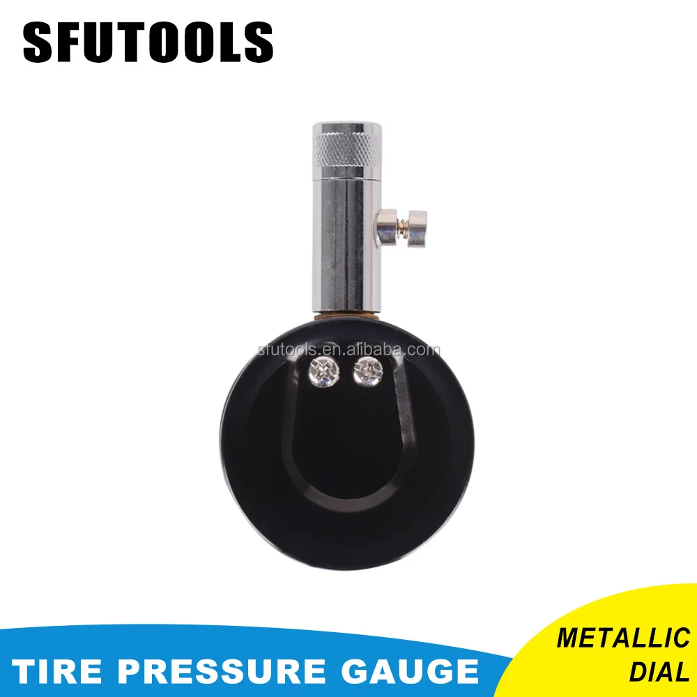 High Accuracy Metallic Dial Tire Pressure Gauge 60PSI for car