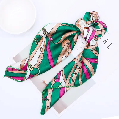 Elastic Cute Ribbon Bow Hair Tie Rope Women Hair Band Scrunchie Ponytail