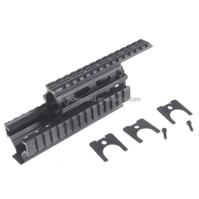  Четырехрельсовая система Funpowerland AK Handguard RIS черного цвета