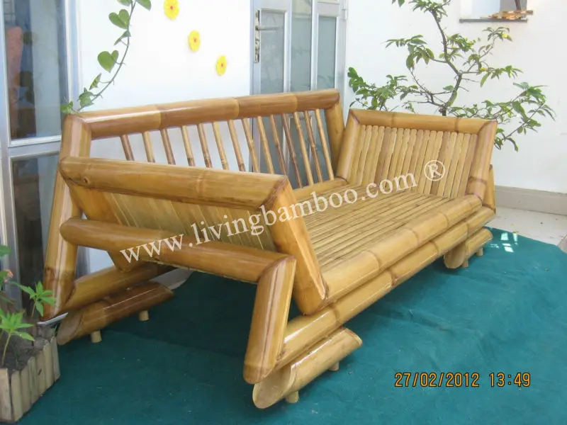
LOTUS NATURAL BAMBOO SOFA, LIVING ROOM SOFA 