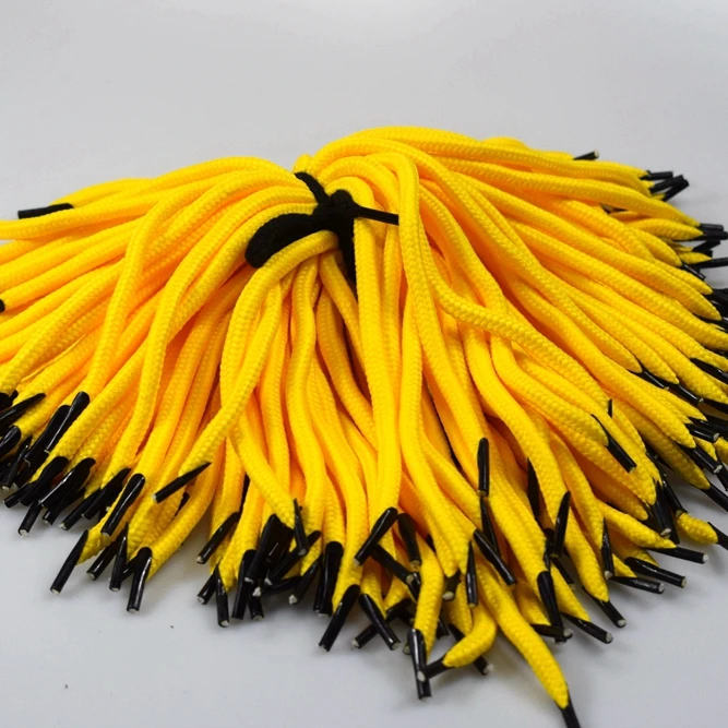 Double polyester braided colorful cotton paper bag rope handle