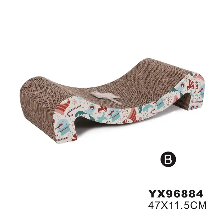 Best design cat scratcher corrugated cardboard bed