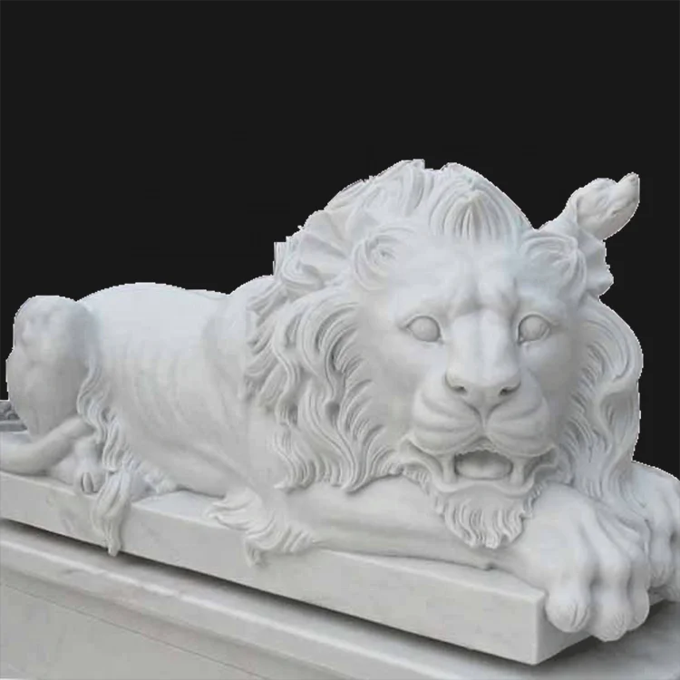 High quality  decorative italian animal  marble lion   statues