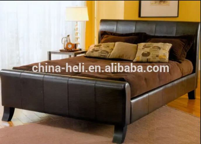 современные твердой древесины односпальная кровать для дома
