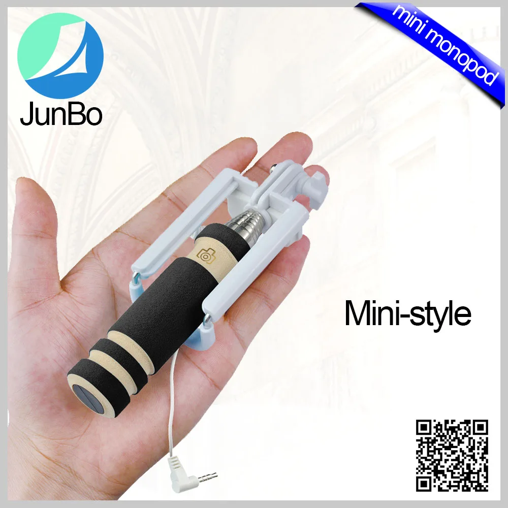 Горячий Продавать с Новых Универсальных Продуктов Питания Селфи Палка для Мобильного Телефона с Кабелем