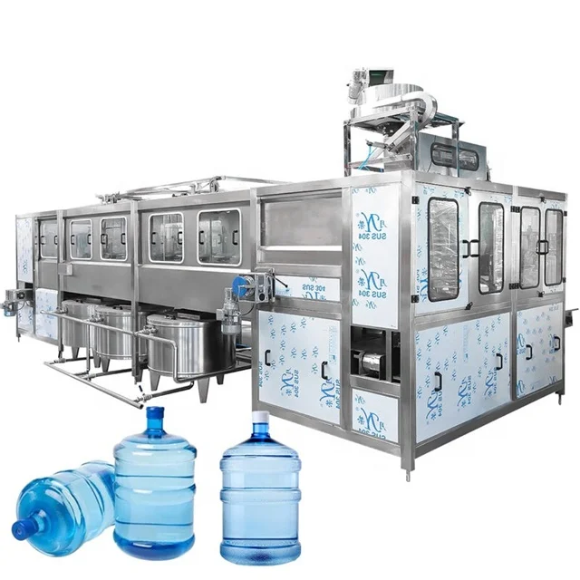 Full automatic 5 gallon mineral water filling machine/19L bottled water filling line