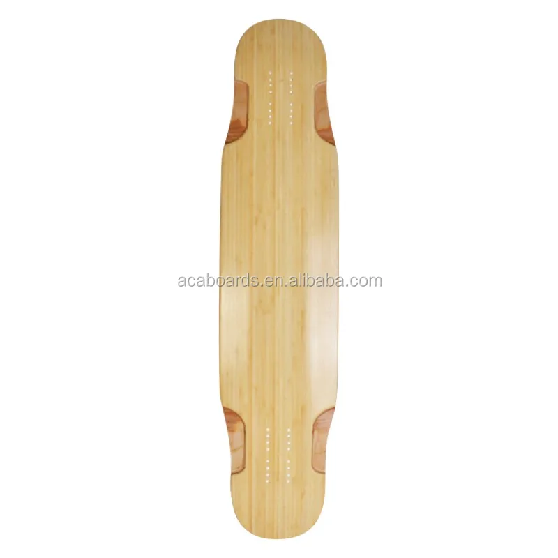 Custom Canadian Maple Fiberglass maple Bamboo composite Dancing Longboard skateboard Deck
