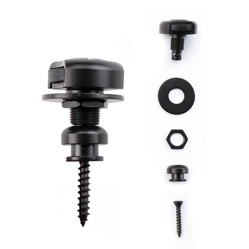 Guitar Strap Hardware Zinc Alloy Silver Guitar Strap Lock in Stock